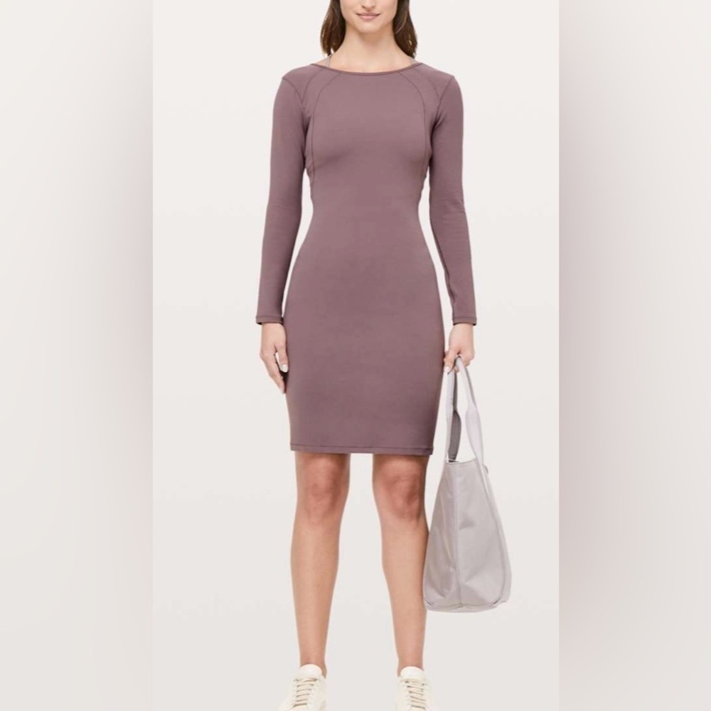 Lululemon Athletica Dusty Purple Long Sleeve Dress size 6